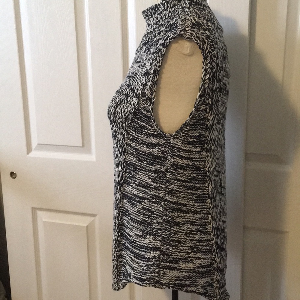 WHBM sleeveless tunic navy/white Small